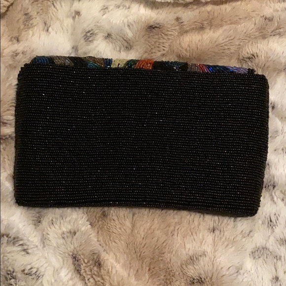 Vintage beaded clutch multi colored - Picture 3 of 4